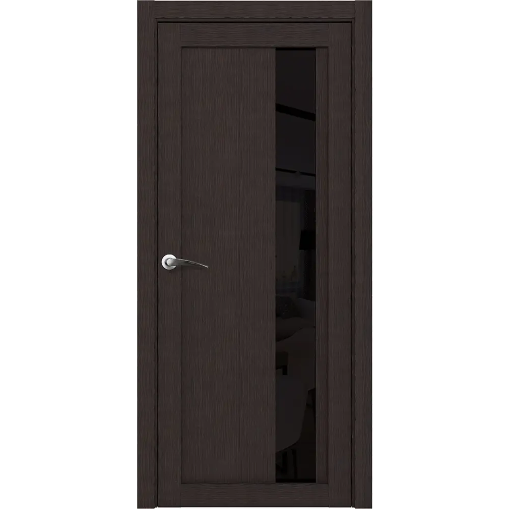 Фото Дверь межкомнатная Uberture Uniline 30004 остеклённая без замка и петель в комплекте 200х60см сосна шоко велюр Фото Дверь межкомнатная Uberture Uniline 30004 остеклённая без замка и петель в комплекте 200х60см сосна шоко велюр