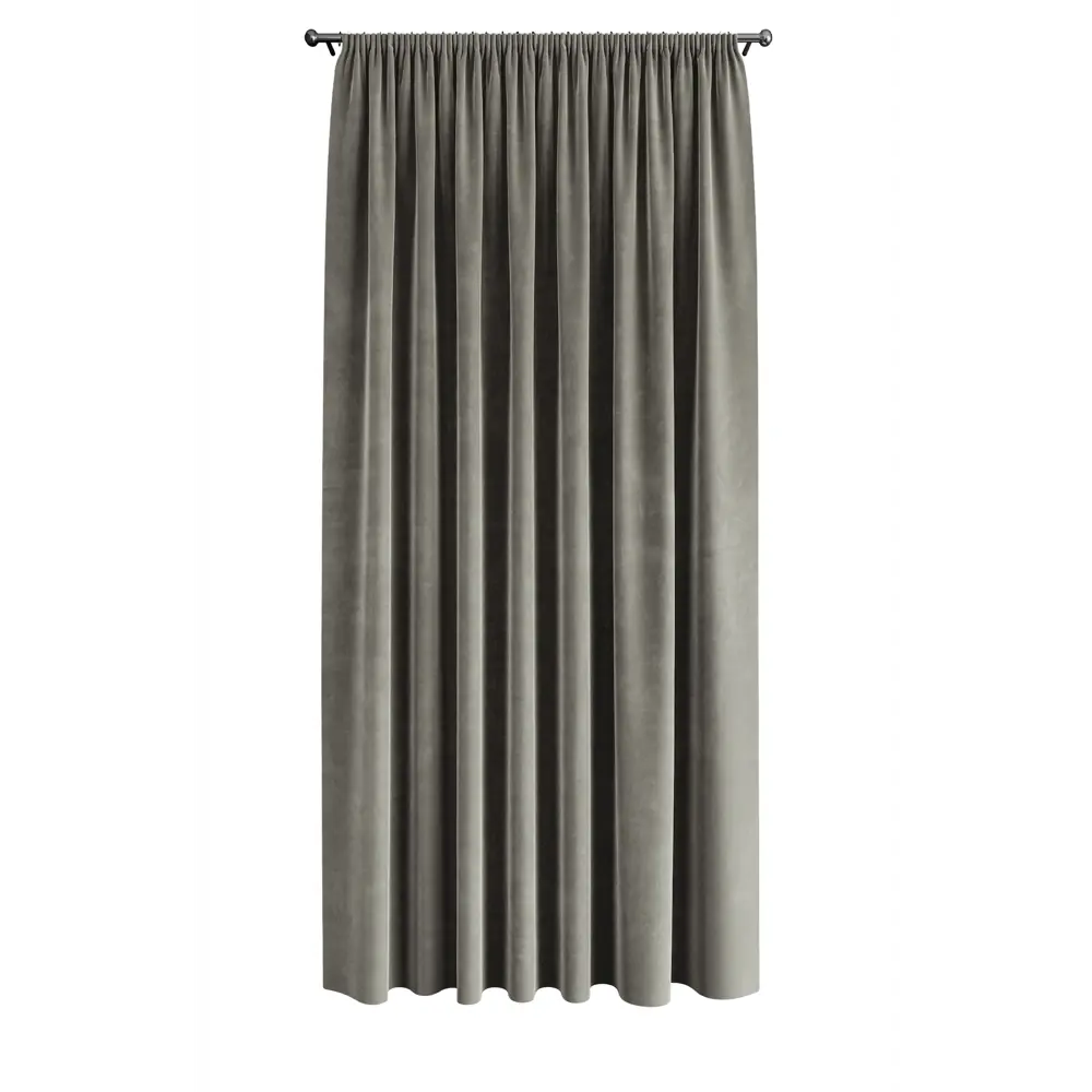 Фото 2 Штора на ленте Miamoza Silky 200x280 см цвет серый Фото 2 Штора на ленте Miamoza Silky 200x280 см цвет серый