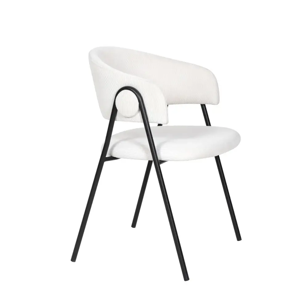 Фото 6 Стул Stool group Колин 57x79x47 см вельвет цвет молочный Фото 6 Стул Stool group Колин 57x79x47 см вельвет цвет молочный