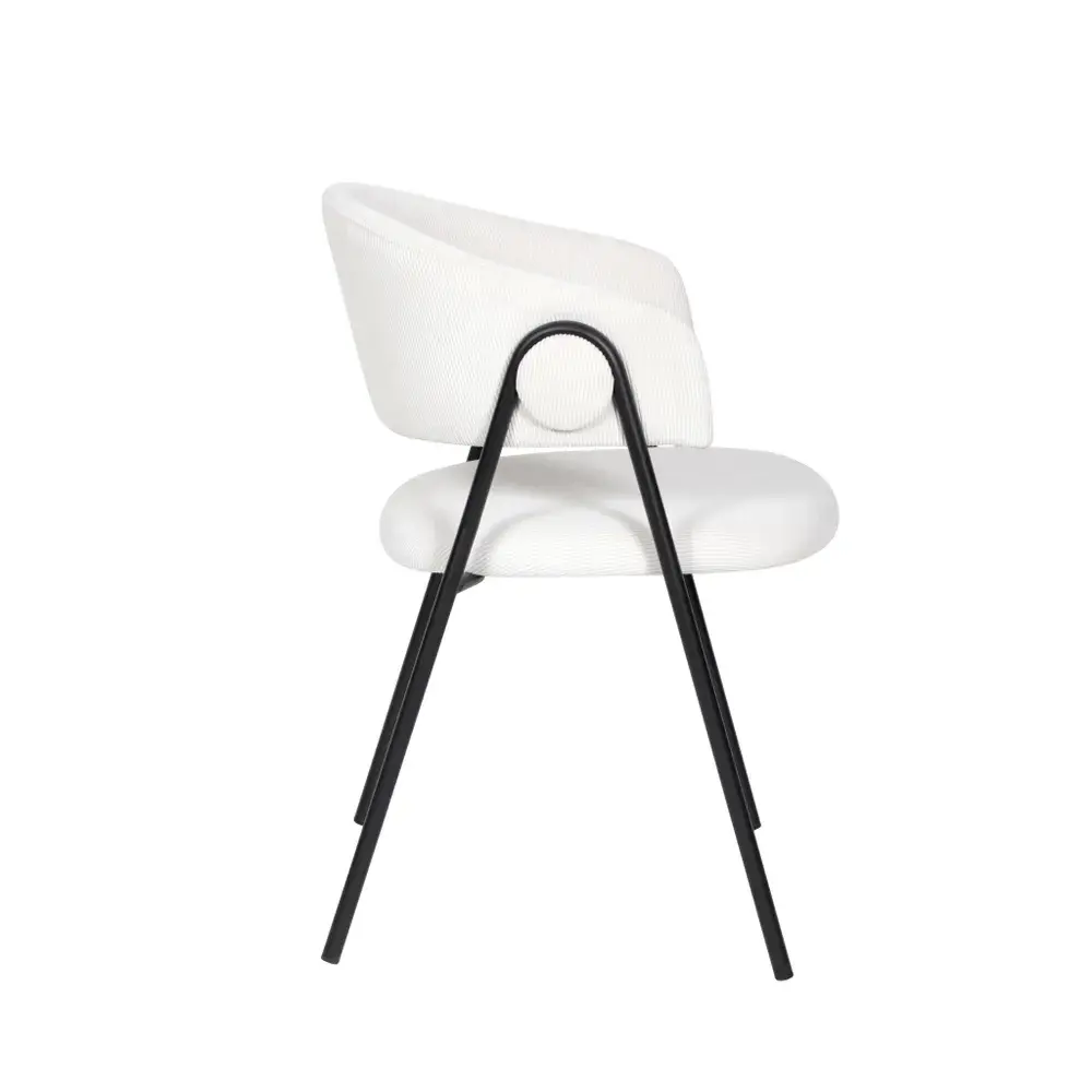 Фото 5 Стул Stool group Колин 57x79x47 см вельвет цвет молочный Фото 5 Стул Stool group Колин 57x79x47 см вельвет цвет молочный