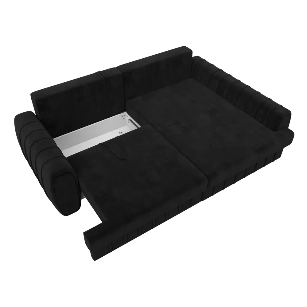 Фото 7 Диван угловой Лига-057 НПБ угол правый Лига диванов 129273 239x92x162 см велюр цвет seven 35 черный Фото 7 Диван угловой Лига-057 НПБ угол правый Лига диванов 129273 239x92x162 см велюр цвет seven 35 черный