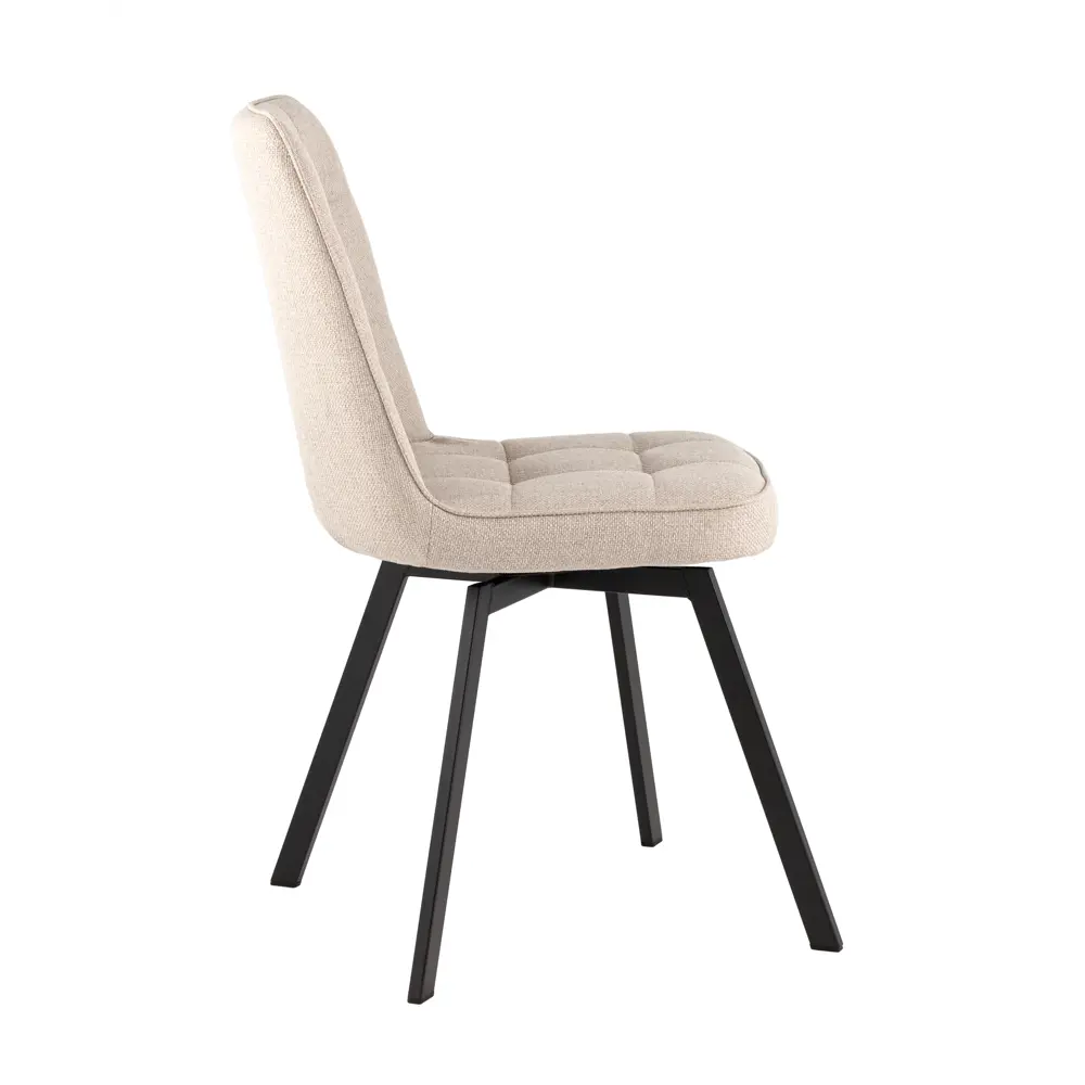 Фото 2 Стул Stool group Pleid 46x85.5x56 см рогожка цвет кремовый Фото 2 Стул Stool group Pleid 46x85.5x56 см рогожка цвет кремовый