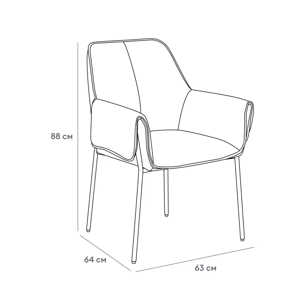 Фото 2 Стул Огого обстановочка! Minotti 41x88x64 см текстиль цвет серый Фото 2 Стул Огого обстановочка! Minotti 41x88x64 см текстиль цвет серый