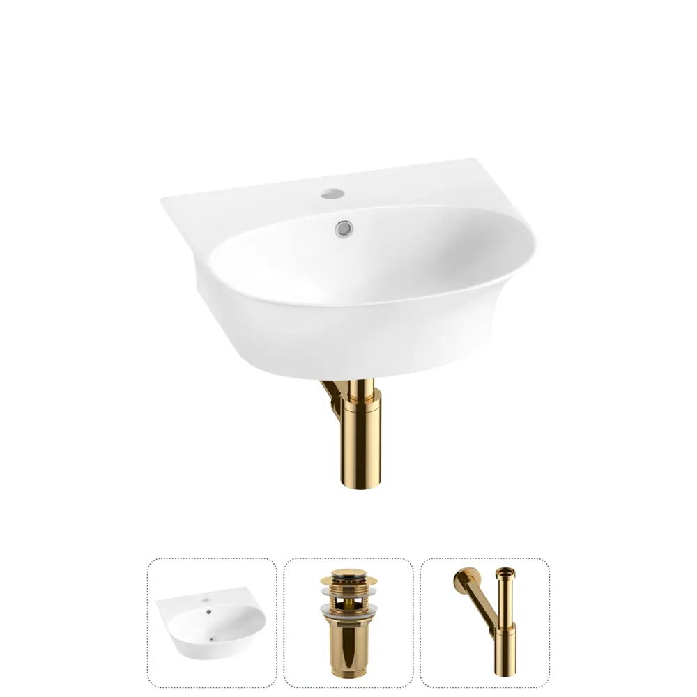 Фото 7 Раковина накладная подвесная Lavinia Boho Bathroom Sink 46x41 20216671R с донным клапаном и сифоном цвет золото Фото 7 Раковина накладная подвесная Lavinia Boho Bathroom Sink 46x41 20216671R с донным клапаном и сифоном цвет золото
