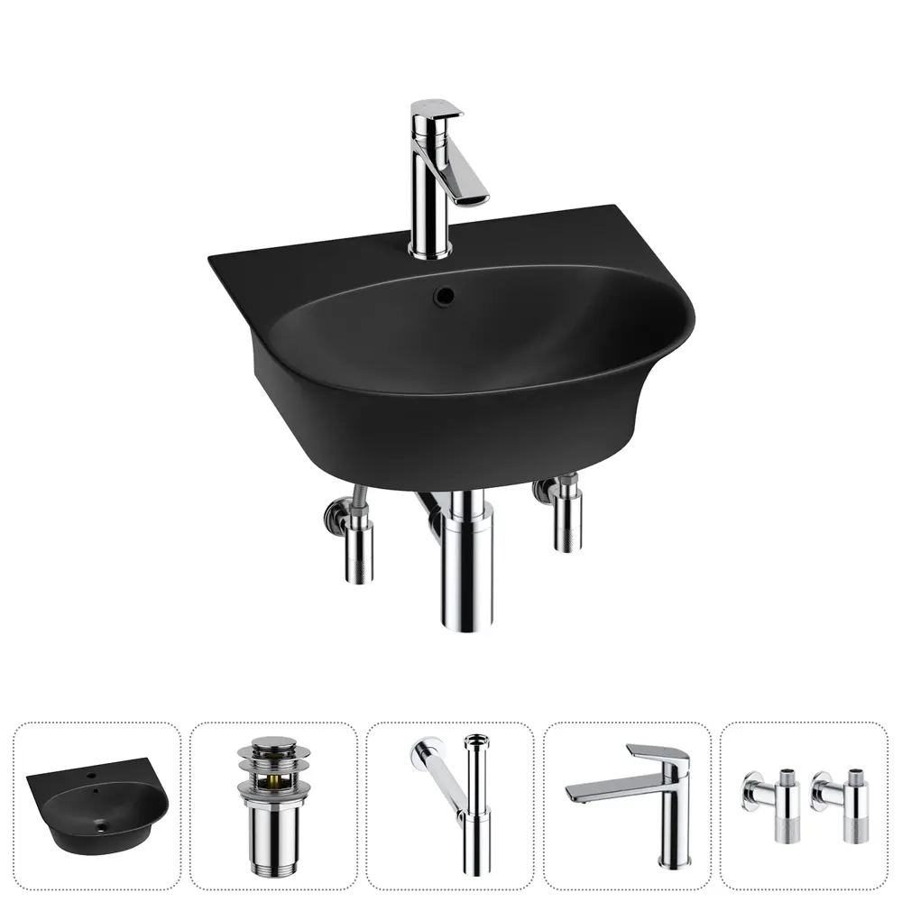 Фото 13 Раковина Lavinia boho bathroom sink 20216690R 46см цвет раковина 5 в 1: донный клапан, сифон, смеситель, вентили Фото 13 Раковина Lavinia boho bathroom sink 20216690R 46см цвет раковина 5 в 1: донный клапан, сифон, смеситель, вентили