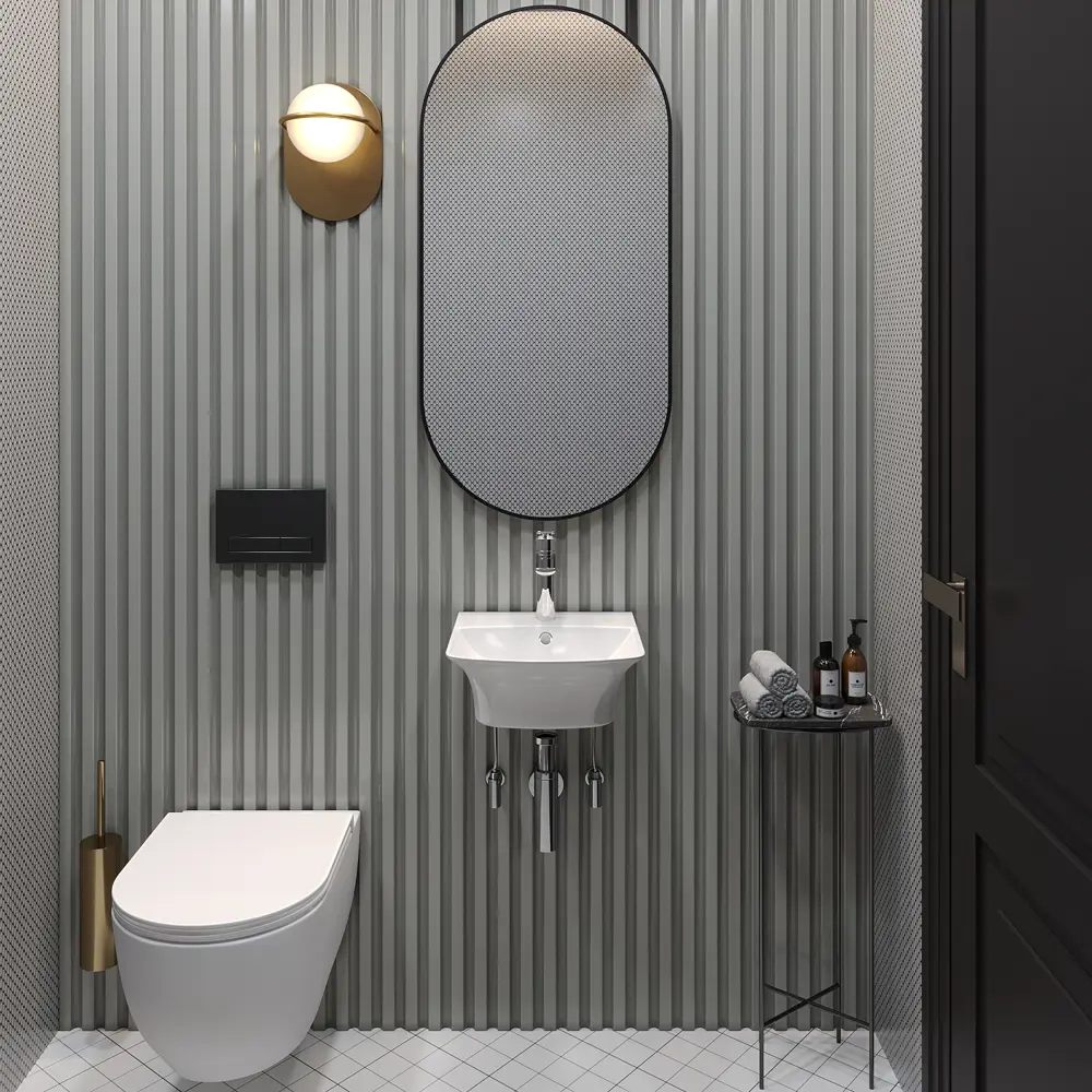 Фото 3 Раковина накладная подвесная Lavinia Boho Bathroom Sink 35x36 20219951R в комплекте для ванной комнаты цвет хром Фото 3 Раковина накладная подвесная Lavinia Boho Bathroom Sink 35x36 20219951R в комплекте для ванной комнаты цвет хром
