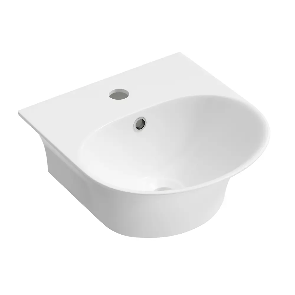 Фото 3 Раковина накладная подвесная Lavinia Boho Bathroom Sink 34x36 20219909R в комплекте для ванной комнаты цвет хром Фото 3 Раковина накладная подвесная Lavinia Boho Bathroom Sink 34x36 20219909R в комплекте для ванной комнаты цвет хром