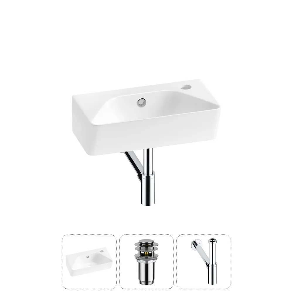 Фото 7 Раковина Lavinia boho bathroom sink 20216417R 40см цвет раковина 3 в 1: донный клапан, сифон