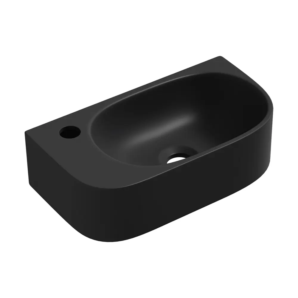 Фото 10 Раковина накладная подвесная Lavinia Boho Bathroom Sink 40x22 20216355R с донным клапаном, сифоном, смесителем и вентилями матовый черный Фото 10 Раковина накладная подвесная Lavinia Boho Bathroom Sink 40x22 20216355R с донным клапаном, сифоном, смесителем и вентилями матовый черный