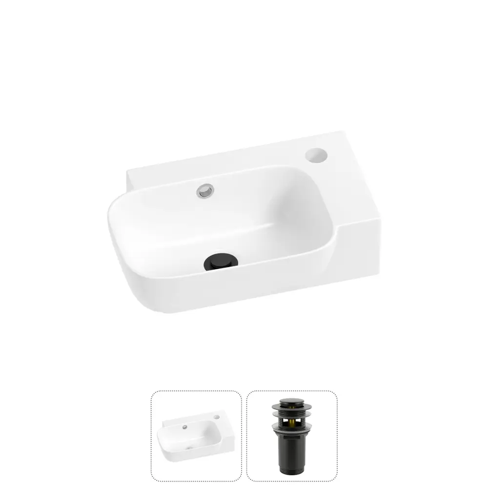 Фото 5 Раковина Lavinia boho bathroom sink 20216358R 40см цвет раковина 2 в 1: донный клапан