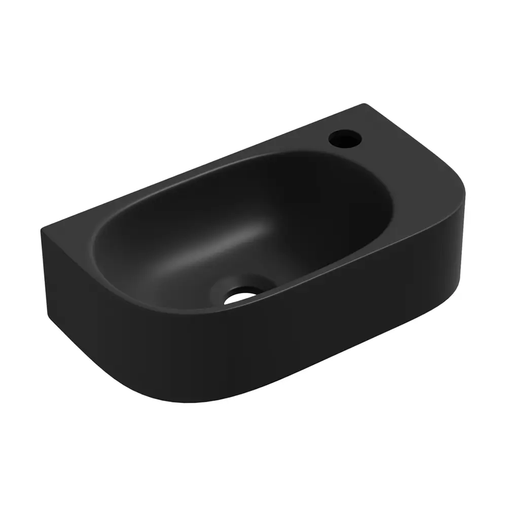 Фото 9 Раковина накладная подвесная Lavinia Boho Bathroom Sink 40x22 20216327R с донным клапаном, сифоном, смесителем и вентилями матовый черный Фото 9 Раковина накладная подвесная Lavinia Boho Bathroom Sink 40x22 20216327R с донным клапаном, сифоном, смесителем и вентилями матовый черный