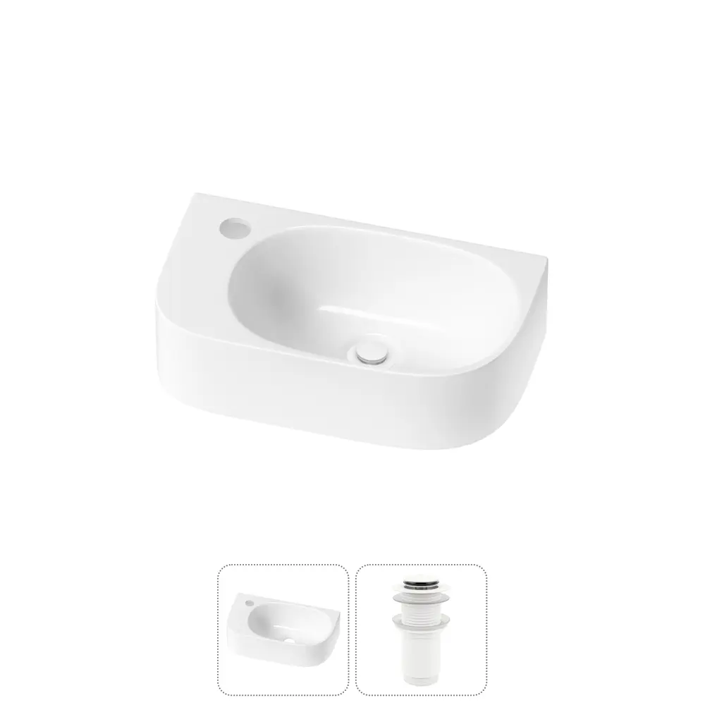 Фото 7 Раковина Lavinia boho bathroom sink 20216332R 40см цвет раковина 2 в 1: донный клапан