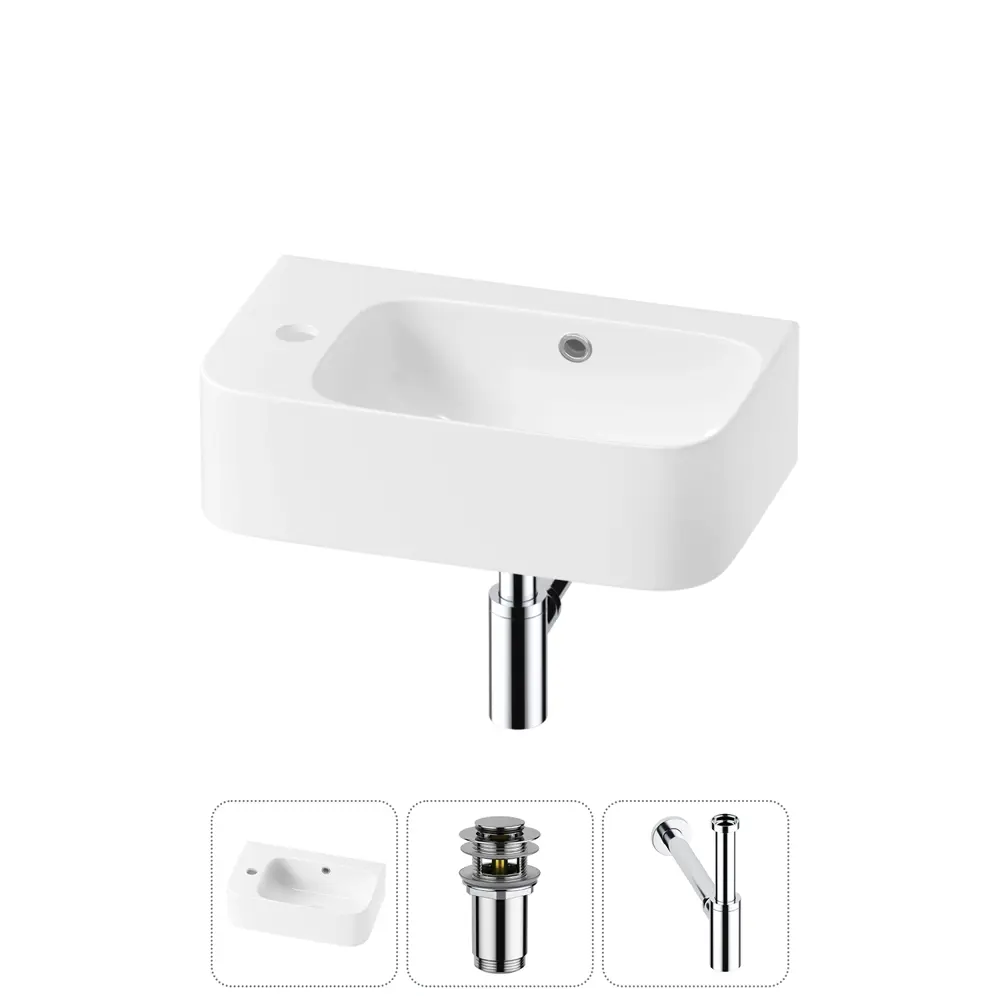 Фото 4 Раковина Lavinia boho bathroom sink 20216473R 45см цвет раковина 3 в 1: донный клапан, сифон