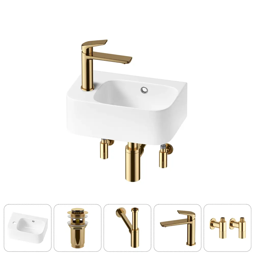 Фото 5 Раковина Lavinia boho bathroom sink 20216539R 37см цвет раковина 5 в 1: донный клапан, сифон, смеситель, вентили Фото 5 Раковина Lavinia boho bathroom sink 20216539R 37см цвет раковина 5 в 1: донный клапан, сифон, смеситель, вентили