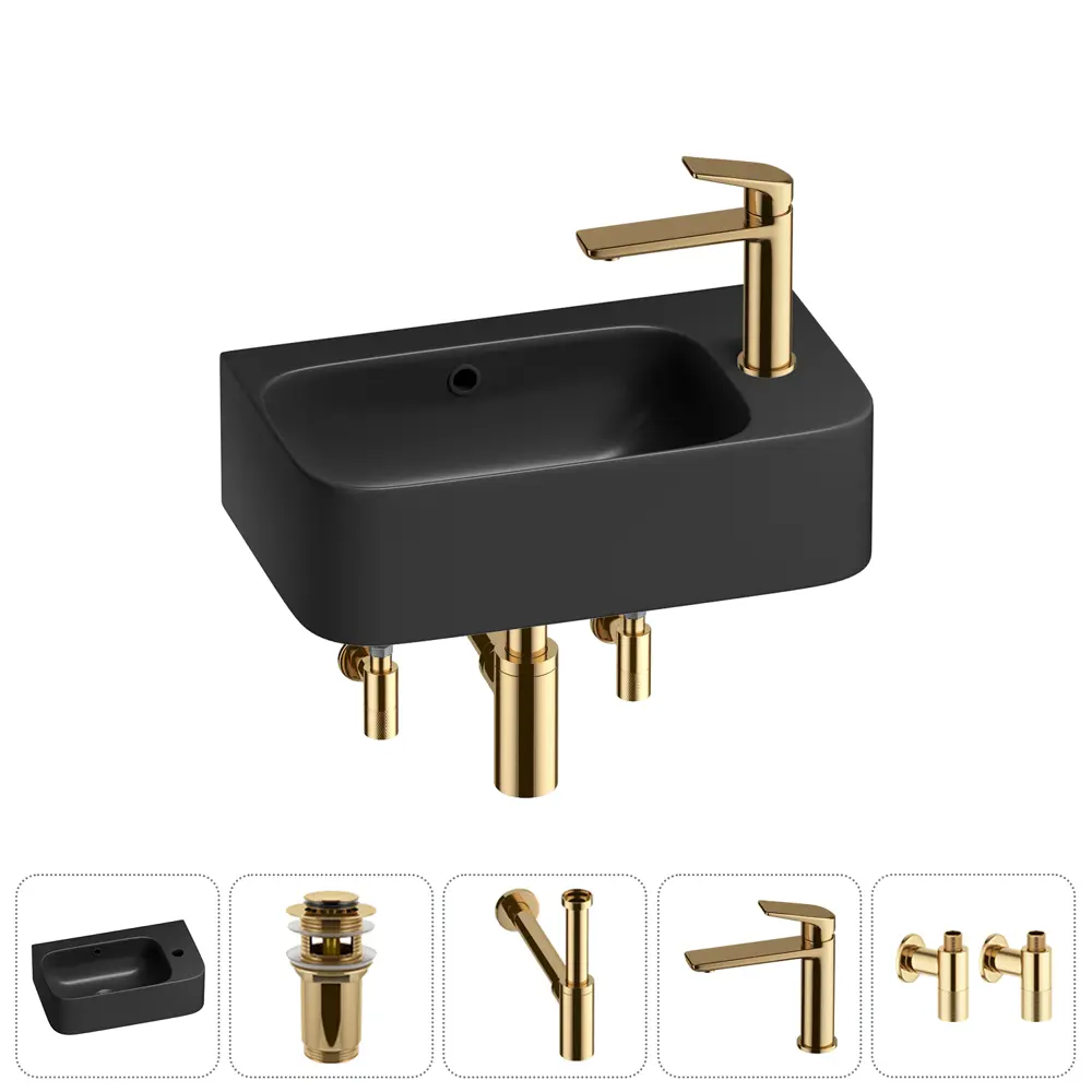 Фото 6 Раковина Lavinia boho bathroom sink 20216524R 45см цвет раковина 5 в 1: донный клапан, сифон, смеситель, вентили Фото 6 Раковина Lavinia boho bathroom sink 20216524R 45см цвет раковина 5 в 1: донный клапан, сифон, смеситель, вентили