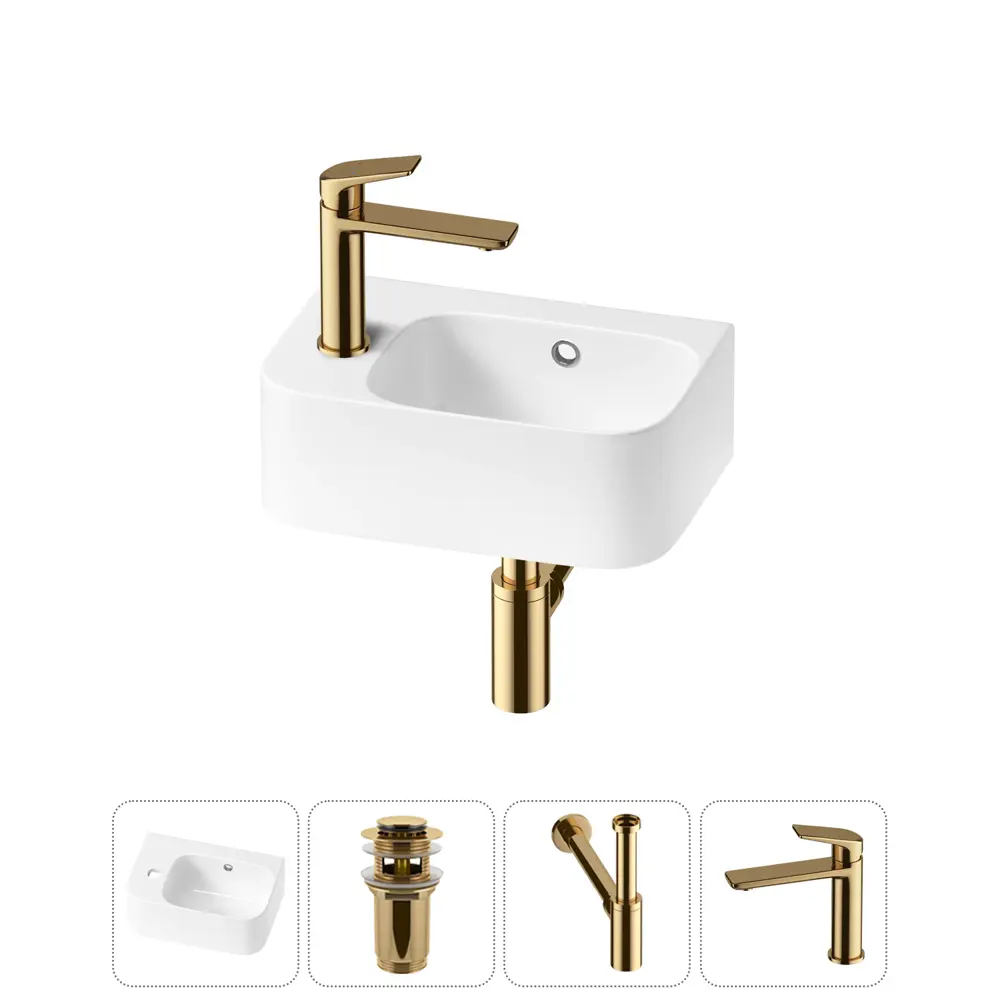 Фото 8 Раковина Lavinia boho bathroom sink 20216535R 37см цвет раковина 4 в 1: донный клапан, сифон, смеситель Фото 8 Раковина Lavinia boho bathroom sink 20216535R 37см цвет раковина 4 в 1: донный клапан, сифон, смеситель