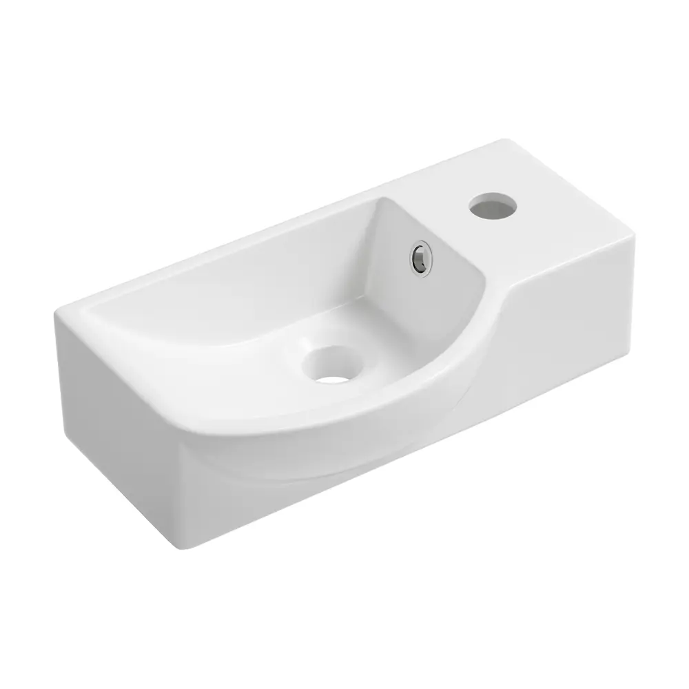 Фото 5 Раковина накладная подвесная Lavinia Boho Bathroom Sink 40x23 20219618R в комплекте для ванной комнаты цвет матовый белый Фото 5 Раковина накладная подвесная Lavinia Boho Bathroom Sink 40x23 20219618R в комплекте для ванной комнаты цвет матовый белый