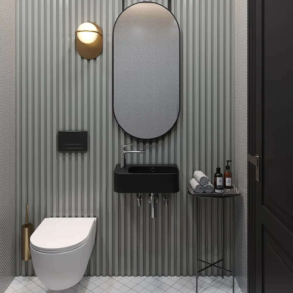 Фото 13 Раковина накладная подвесная Lavinia Boho Bathroom Sink 45x27 20219834R в комплекте для ванной комнаты цвет золото Фото 13 Раковина накладная подвесная Lavinia Boho Bathroom Sink 45x27 20219834R в комплекте для ванной комнаты цвет золото