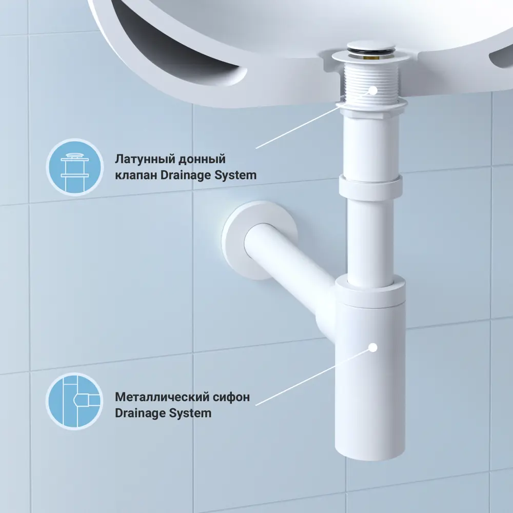 Фото 5 Раковина накладная подвесная Lavinia Boho Bathroom Sink 45x27 20219842R в комплекте для ванной комнаты цвет матовый белый Фото 5 Раковина накладная подвесная Lavinia Boho Bathroom Sink 45x27 20219842R в комплекте для ванной комнаты цвет матовый белый