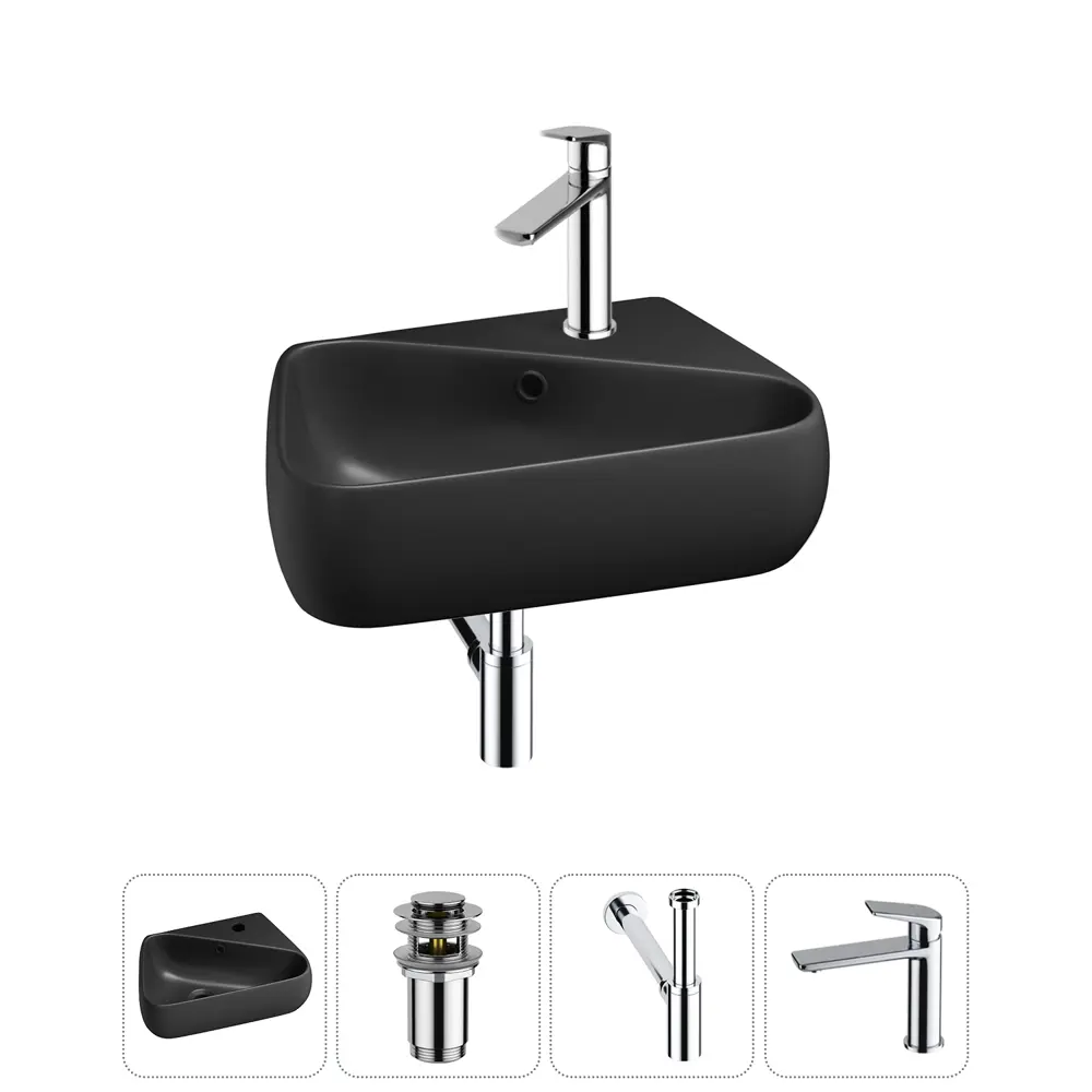 Фото 5 Раковина Lavinia boho bathroom sink 20216631R 44см цвет раковина 4 в 1: донный клапан, сифон, смеситель Фото 5 Раковина Lavinia boho bathroom sink 20216631R 44см цвет раковина 4 в 1: донный клапан, сифон, смеситель