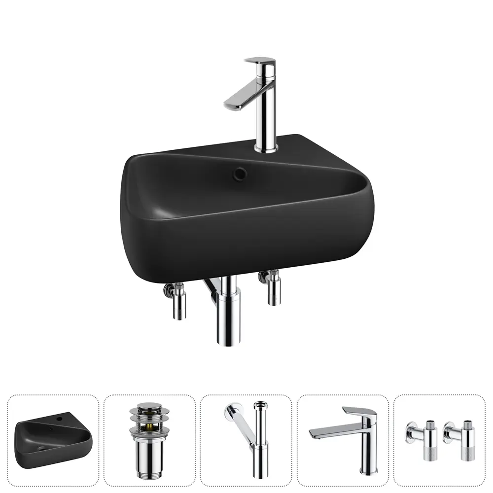 Фото 13 Раковина Lavinia boho bathroom sink 20216634R 44см цвет раковина 5 в 1: донный клапан, сифон, смеситель, вентили Фото 13 Раковина Lavinia boho bathroom sink 20216634R 44см цвет раковина 5 в 1: донный клапан, сифон, смеситель, вентили