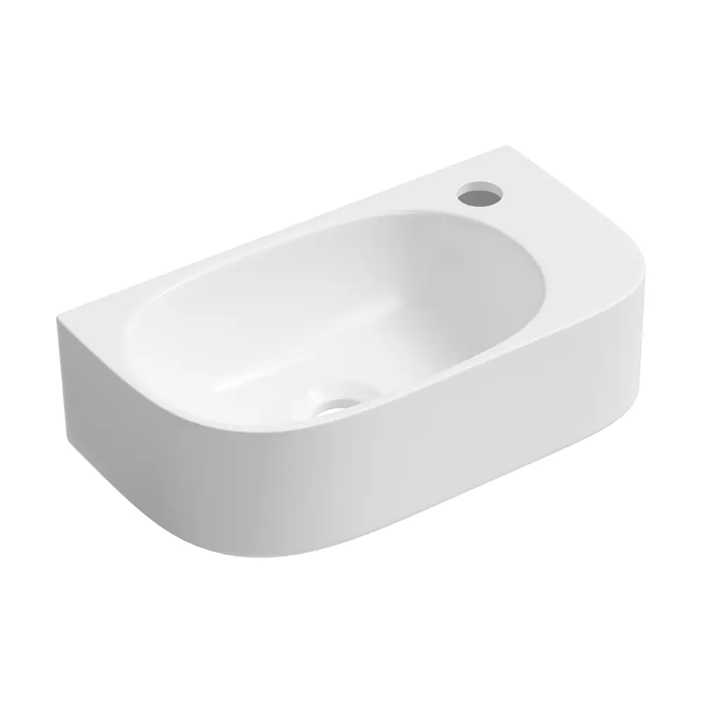 Фото 2 Раковина накладная подвесная Lavinia Boho Bathroom Sink 40x22 20219742R в комплекте для ванной комнаты цвет матовый черный Фото 2 Раковина накладная подвесная Lavinia Boho Bathroom Sink 40x22 20219742R в комплекте для ванной комнаты цвет матовый черный