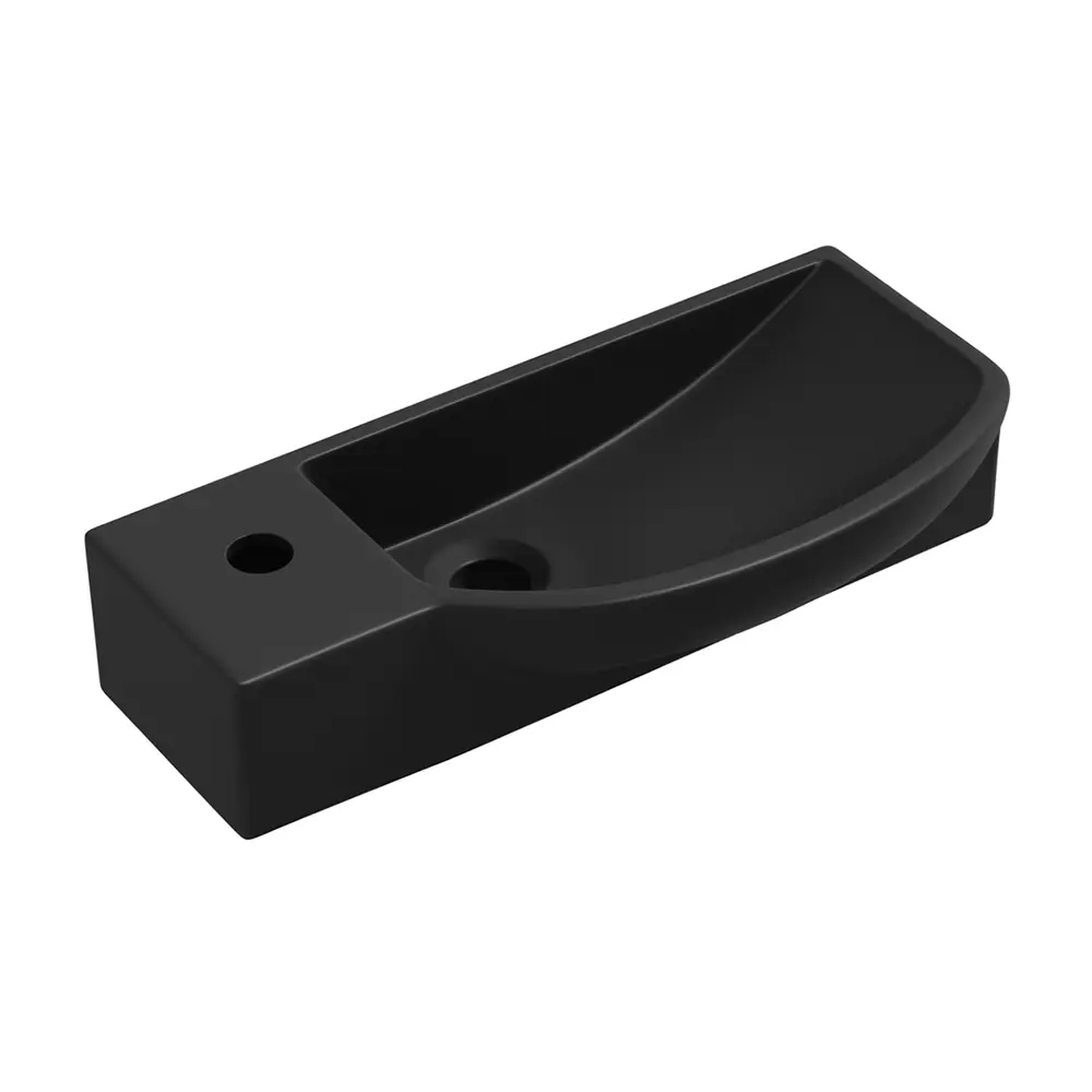 Фото 8 Раковина накладная подвесная Lavinia Boho Bathroom Sink 50x24 20219665R в комплекте для ванной комнаты цвет матовый черный Фото 8 Раковина накладная подвесная Lavinia Boho Bathroom Sink 50x24 20219665R в комплекте для ванной комнаты цвет матовый черный