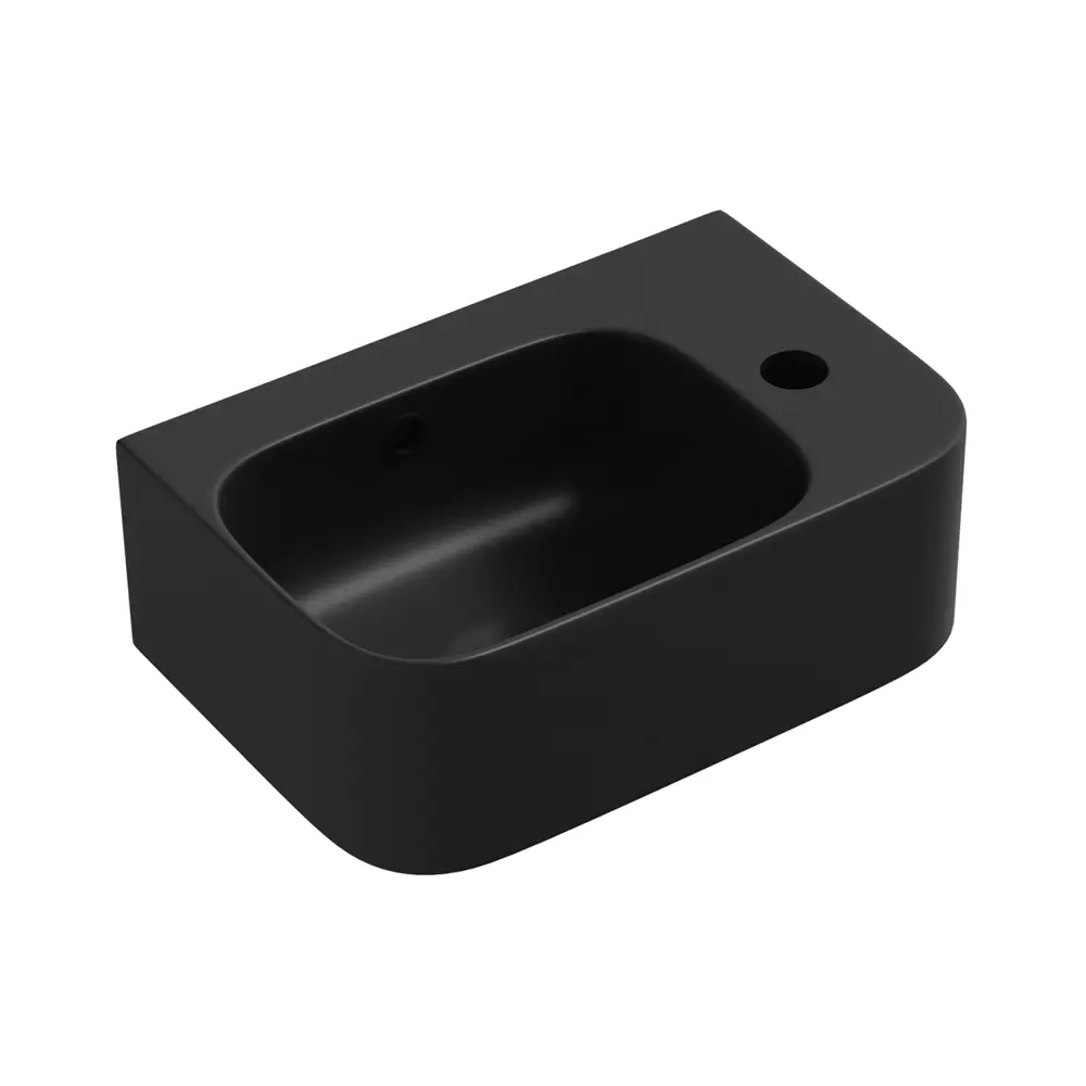 Фото 4 Раковина накладная подвесная Lavinia Boho Bathroom Sink 37x25 20219875R в комплекте для ванной комнаты цвет матовый черный Фото 4 Раковина накладная подвесная Lavinia Boho Bathroom Sink 37x25 20219875R в комплекте для ванной комнаты цвет матовый черный