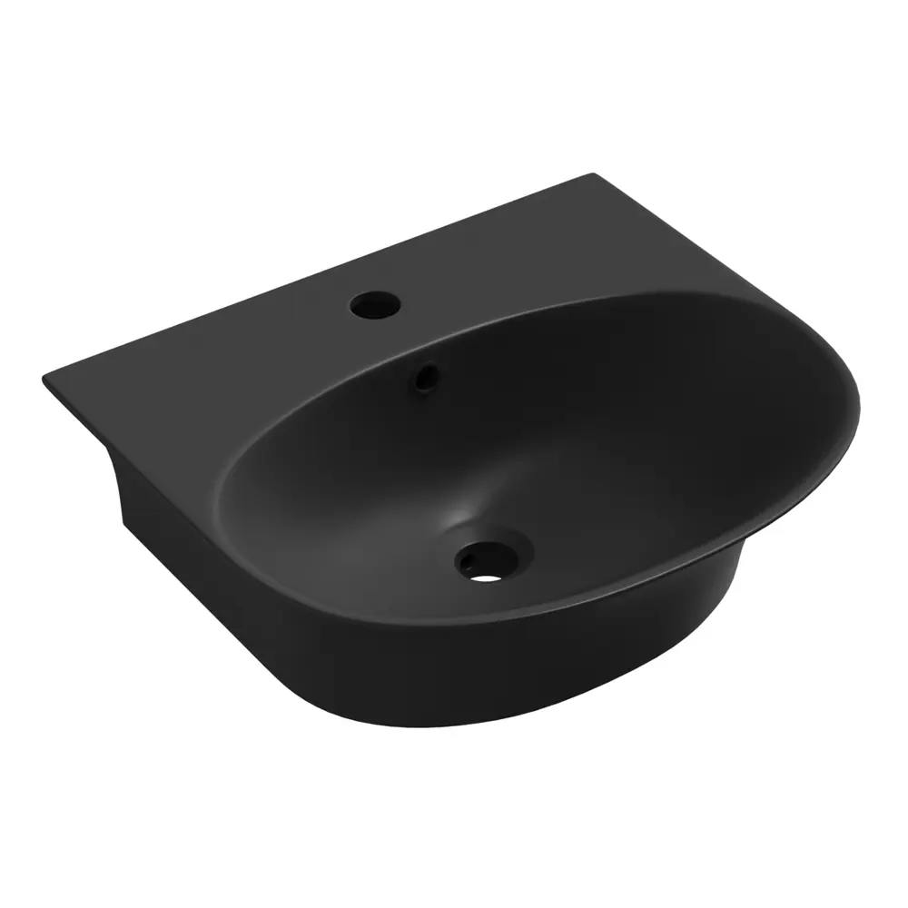 Фото 15 Раковина накладная подвесная Lavinia Boho Bathroom Sink 46x41 20219931R в комплекте для ванной комнаты цвет матовый черный Фото 15 Раковина накладная подвесная Lavinia Boho Bathroom Sink 46x41 20219931R в комплекте для ванной комнаты цвет матовый черный