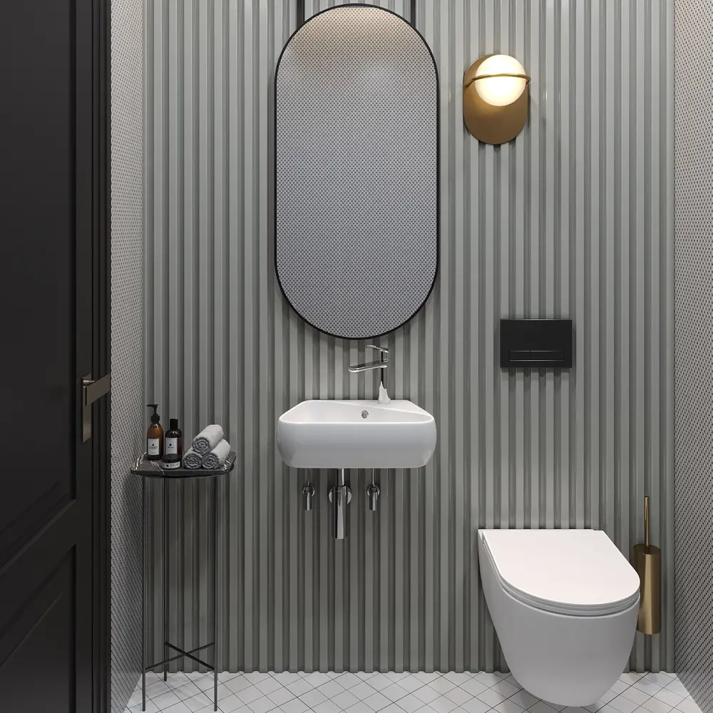Фото 7 Раковина накладная подвесная Lavinia Boho Bathroom Sink 44x27 20219895R в комплекте для ванной комнаты цвет хром Фото 7 Раковина накладная подвесная Lavinia Boho Bathroom Sink 44x27 20219895R в комплекте для ванной комнаты цвет хром