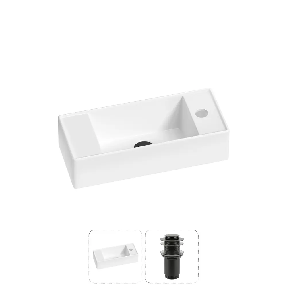Фото 2 Раковина Lavinia boho bathroom sink 20216246R 43см цвет раковина 2 в 1: донный клапан