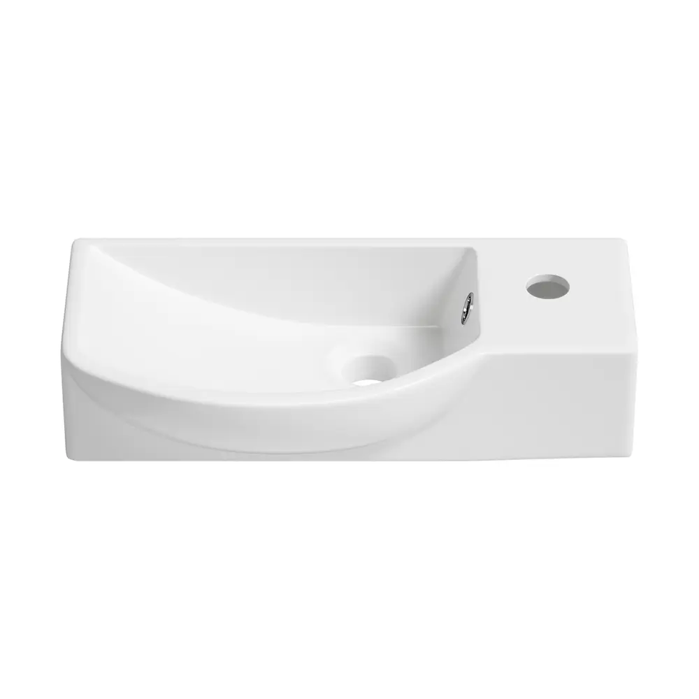 Фото 2 Раковина накладная подвесная Lavinia Boho Bathroom Sink 45x24 20216108R с донным клапаном цвет матовый белый Фото 2 Раковина накладная подвесная Lavinia Boho Bathroom Sink 45x24 20216108R с донным клапаном цвет матовый белый