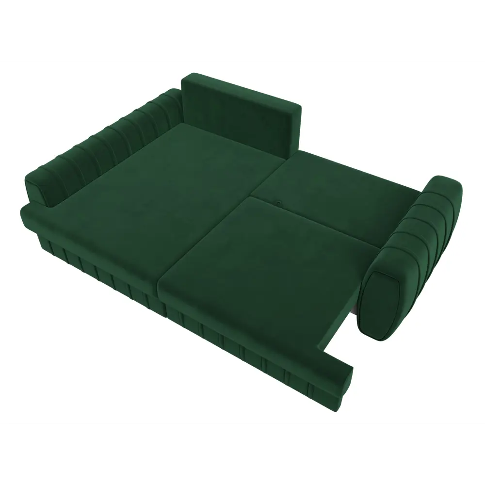 Фото 8 Диван угловой Лига-057 НПБ угол левый Лига диванов 129270L 239x92x162 см велюр цвет seven 626 зеленый