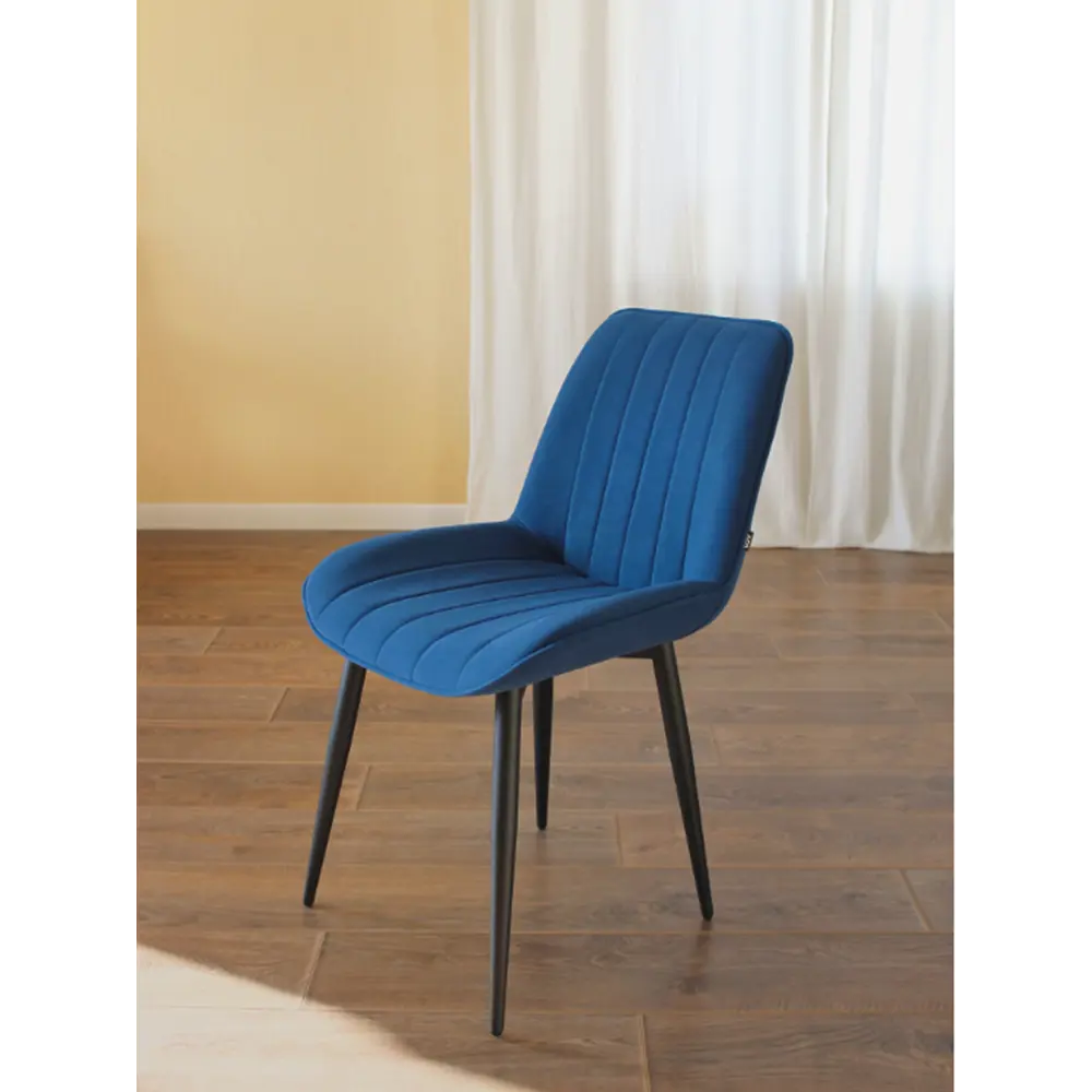 Фото 4 Стул Дсв мебель 70299 50x85x41 см велюр цвет синий Фото 4 Стул Дсв мебель 70299 50x85x41 см велюр цвет синий