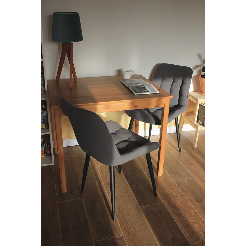 Фото 6 Стул Дсв мебель 70305 50x85x41 см велюр цвет графит Фото 6 Стул Дсв мебель 70305 50x85x41 см велюр цвет графит