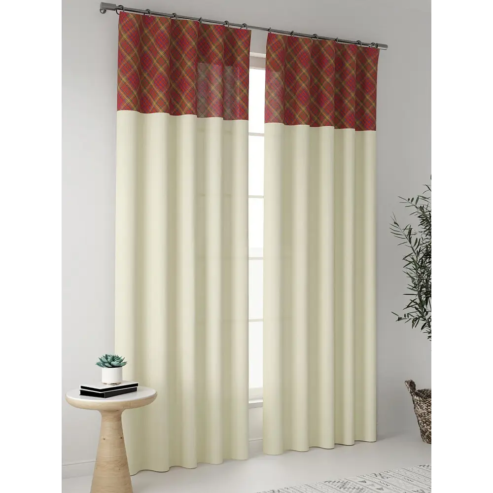 Фото Комплект штор At home Базовая коллекция AT937151 на шторной ленте 280x150 см цвет бежевый Фото Комплект штор At home Базовая коллекция AT937151 на шторной ленте 280x150 см цвет бежевый