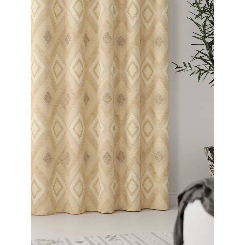 Фото 3 Комплект штор At home Базовая коллекция AT937111 на шторной ленте 280x150 см цвет бежевый Фото 3 Комплект штор At home Базовая коллекция AT937111 на шторной ленте 280x150 см цвет бежевый