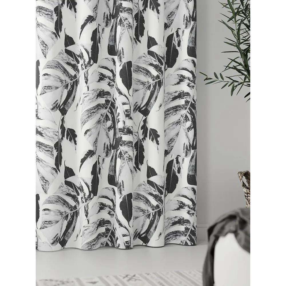 Фото 4 Комплект штор At home Базовая коллекция AT937029 на шторной ленте 280x150 см цвет белый Фото 4 Комплект штор At home Базовая коллекция AT937029 на шторной ленте 280x150 см цвет белый