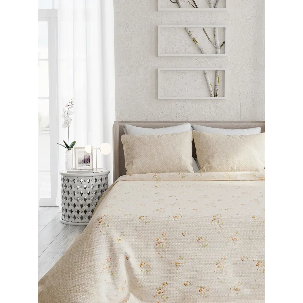 Фото 5 Комплект штор At home Базовая коллекция AT980052 на шторной ленте 280x220 см цвет бежевый Фото 5 Комплект штор At home Базовая коллекция AT980052 на шторной ленте 280x220 см цвет бежевый