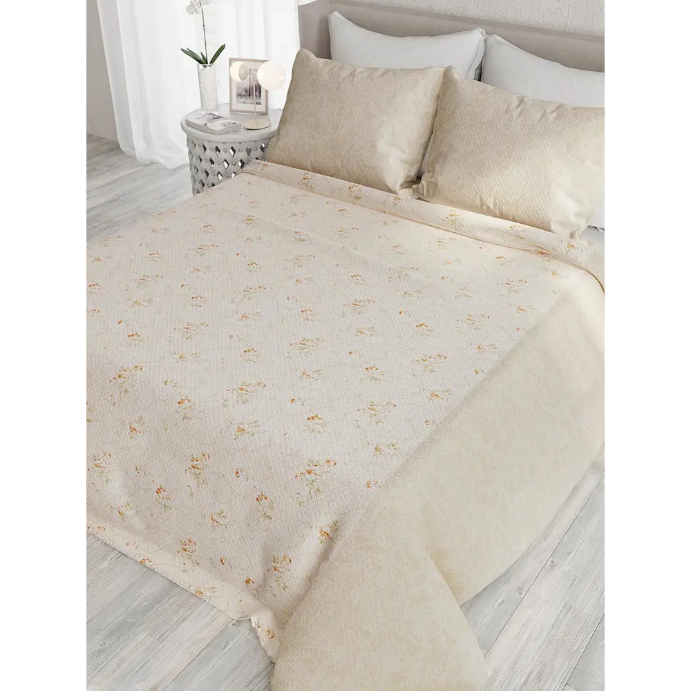 Фото 2 Комплект штор At home Базовая коллекция AT980052 на шторной ленте 280x220 см цвет бежевый Фото 2 Комплект штор At home Базовая коллекция AT980052 на шторной ленте 280x220 см цвет бежевый