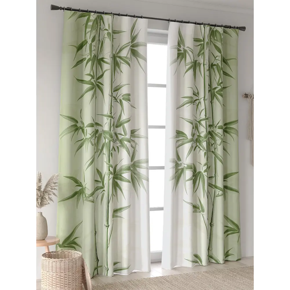 Фото 6 Комплект штор At home Базовая коллекция AT601109 на шторной ленте 250x150 см цвет зеленый Фото 6 Комплект штор At home Базовая коллекция AT601109 на шторной ленте 250x150 см цвет зеленый