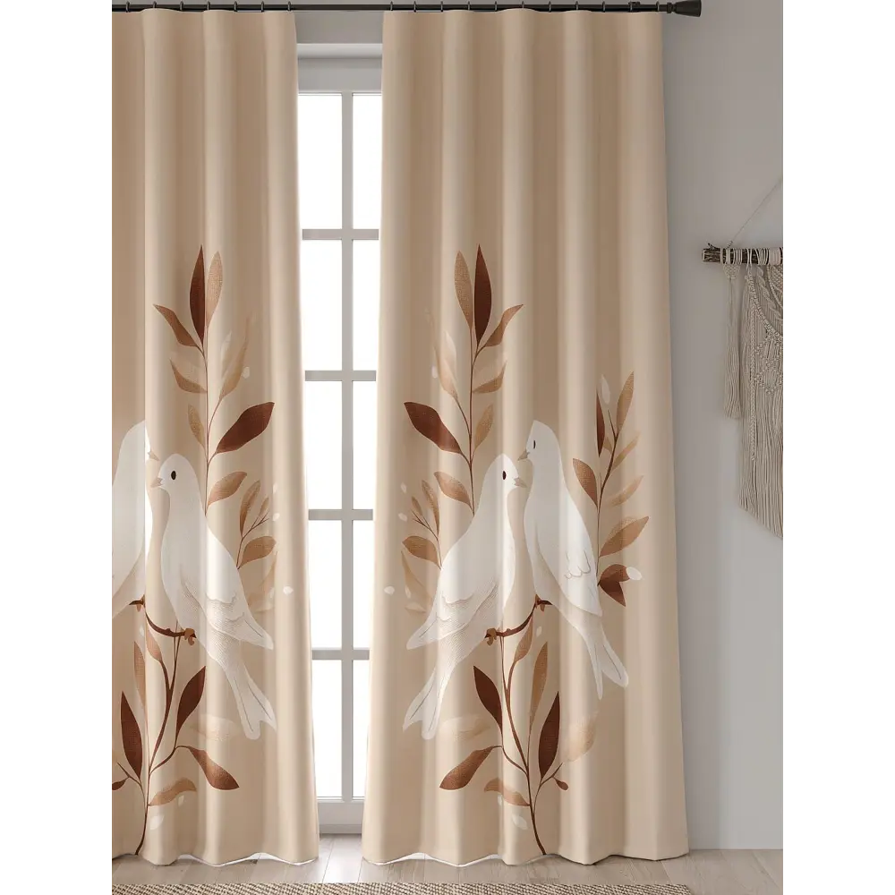 Фото Комплект штор At home Базовая коллекция AT601074 на шторной ленте 250x150 см цвет бежевый Фото Комплект штор At home Базовая коллекция AT601074 на шторной ленте 250x150 см цвет бежевый