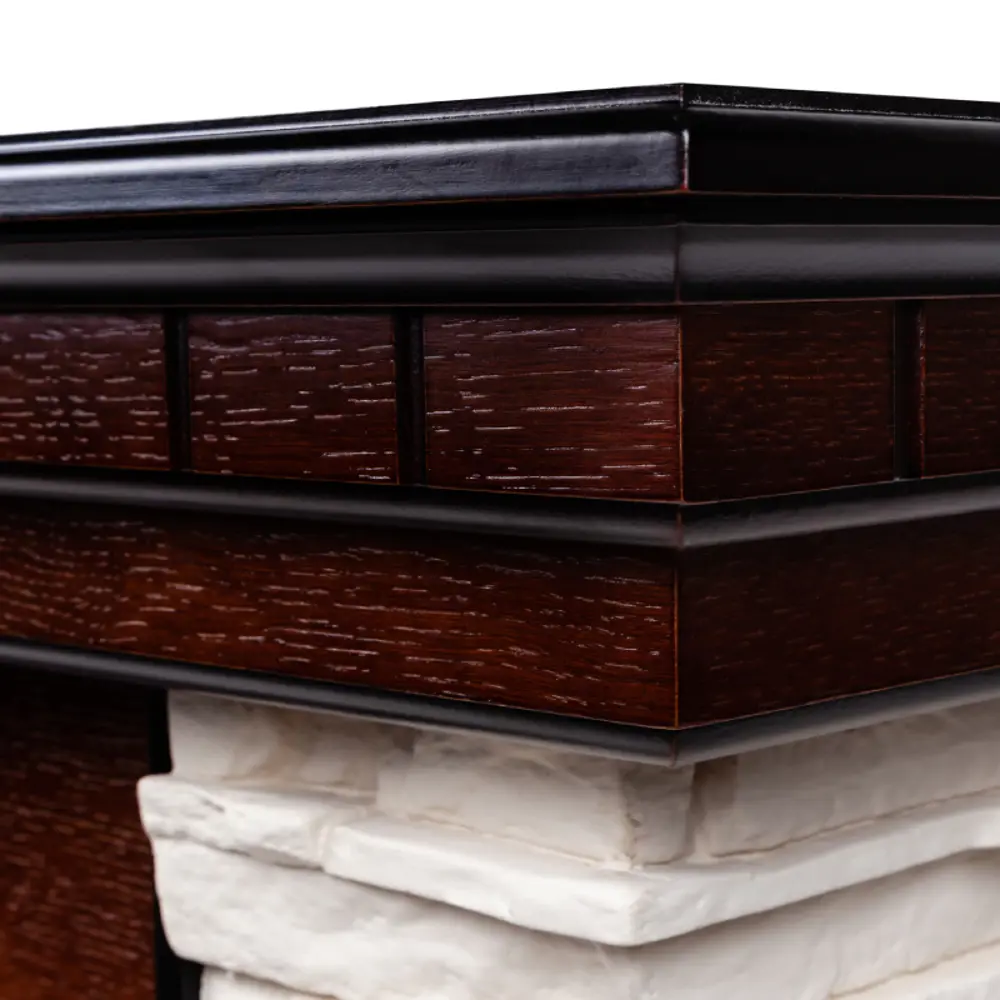 Фото 4 Каминокомплект Realflame Elford STD/EUG/24/25'5 AO с очагом Majestic Lux BL 750Вт античный дуб