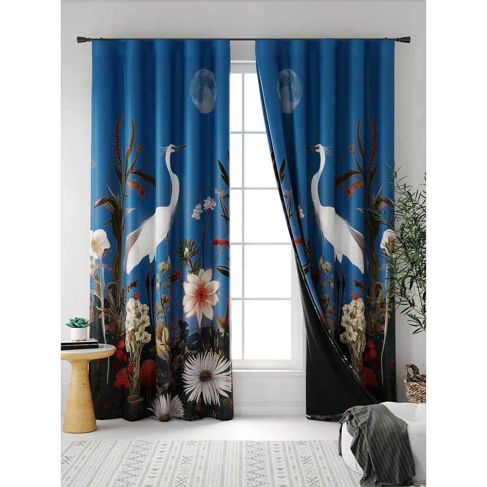 Фото 6 Комплект штор At home Базовая коллекция AT602014 на шторной ленте 240x150 см цвет красный