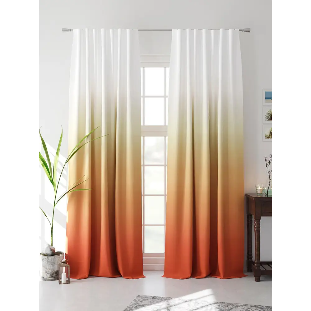 Фото 3 Комплект штор At home Базовая коллекция AT526156 на шторной ленте 260x150 см цвет белый Фото 3 Комплект штор At home Базовая коллекция AT526156 на шторной ленте 260x150 см цвет белый