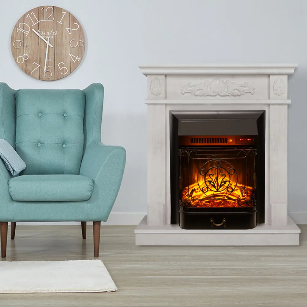 Фото 3 Каминокомплект Realflame Adelaida с очагом Majestic Lux BL 1550Вт светло-бежевый Фото 3 Каминокомплект Realflame Adelaida с очагом Majestic Lux BL 1550Вт светло-бежевый