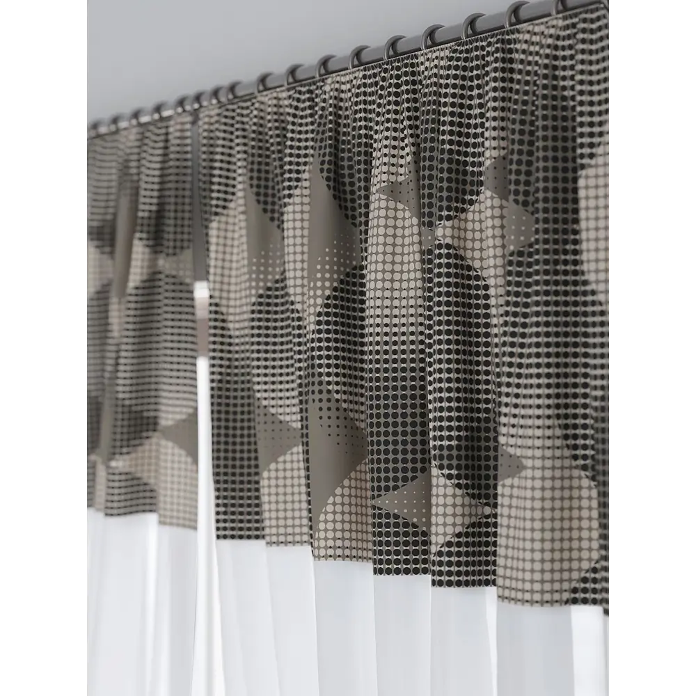 Фото 3 Комплект штор At home Базовая коллекция AT529288 на шторной ленте 180x150 см цвет серый