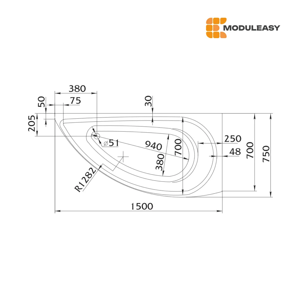 Фото 11 Прямоугольная ванна Moduleasy MAX 01эли1575п акрил 150х75см Фото 11 Прямоугольная ванна Moduleasy MAX 01эли1575п акрил 150х75см
