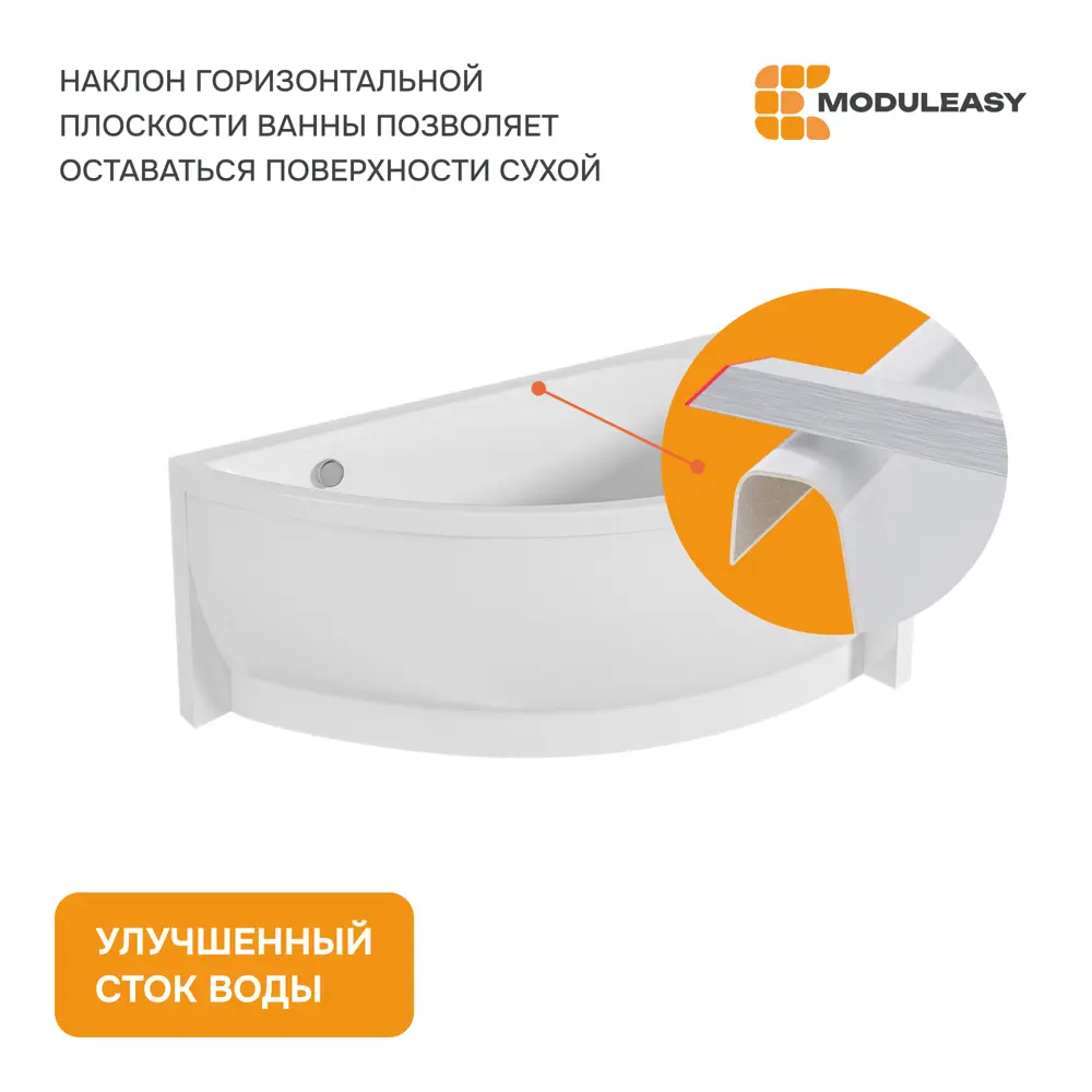 Фото 4 Прямоугольная ванна Moduleasy MAX 01эли1575п акрил 150х75см Фото 4 Прямоугольная ванна Moduleasy MAX 01эли1575п акрил 150х75см