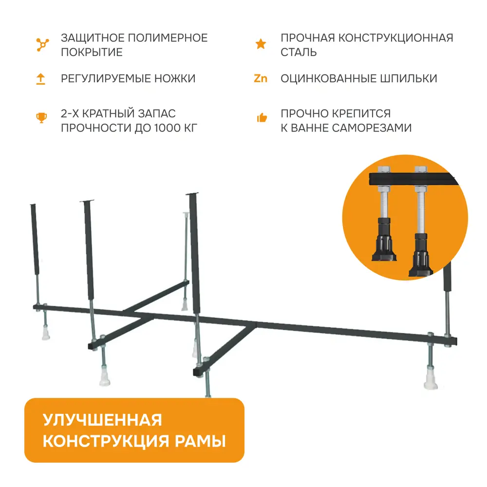 Фото 6 Прямоугольная ванна Moduleasy HAZEL 01хе1695п акрил 160х95см Фото 6 Прямоугольная ванна Moduleasy HAZEL 01хе1695п акрил 160х95см